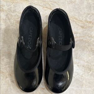 Capezio Shiny Black Kids Dress Shoes